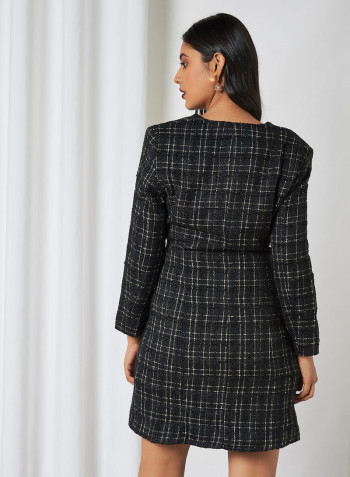 Tweed Dress Black