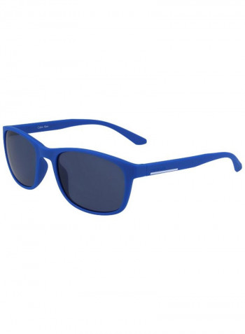 Men's Full Rimmed Rectangular Frame Sunglasses - Lens Size: 56 mm
