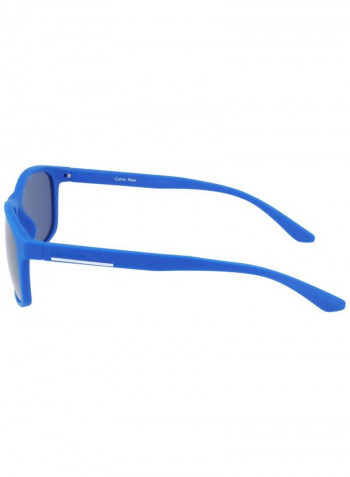 Men's Full Rimmed Rectangular Frame Sunglasses - Lens Size: 56 mm