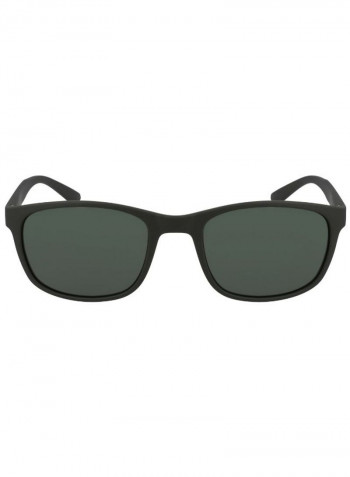 Men's Full Rimmed Rectangular Frame Sunglasses - Lens Size: 56 mm