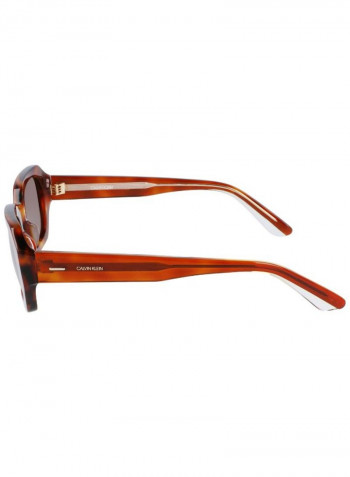 Women's Full Rimmed Modified Rectangular Frame Sunglasses - Lens Size: 51 mm