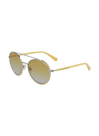 Women's Full Rimmed Round Frame Sunglasses - Lens Size: 53 mm