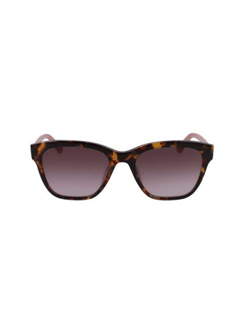 Women's Full Rimmed Square Frame Sunglasses - Lens Size: 55 mm