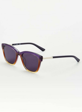 Women's Full Rimmed Square Frame Sunglasses - Lens Size: 55 mm