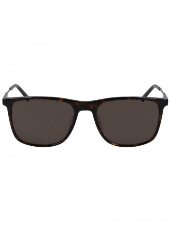 Men's Full Rimmed Modified Rectangular Frame Sunglasses - Lens Size: 55 mm