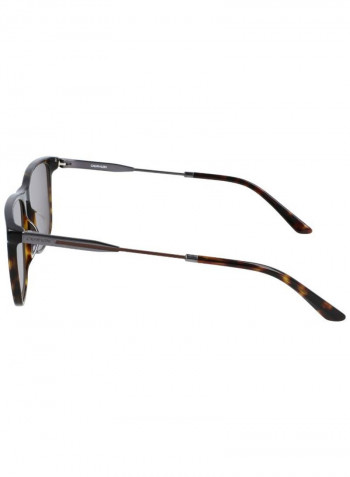 Men's Full Rimmed Modified Rectangular Frame Sunglasses - Lens Size: 55 mm