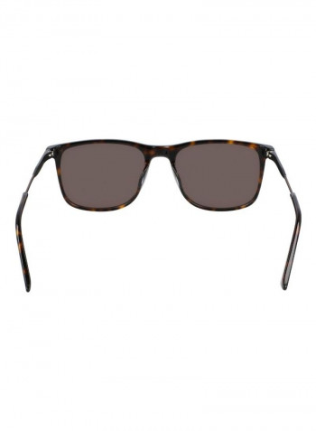 Men's Full Rimmed Modified Rectangular Frame Sunglasses - Lens Size: 55 mm