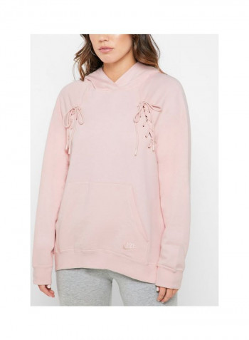 NSW Essential Fleece Hoodie Pink