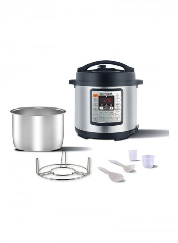 9 In 1 Multi Use Smart Pot Eco By Nutribullet Pressure Cooker, 6L, 1000W 6 l 1000 W Model No- NC-SPGD6 & Item code- NC-SPEK6 Silver/Black