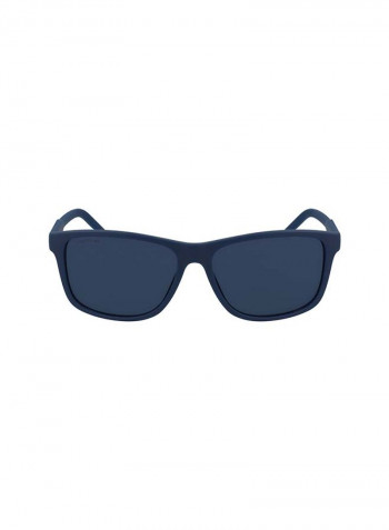 Full Rimmed Modified Rectangular Frame Sunglasses - Lens Size: 56 mm