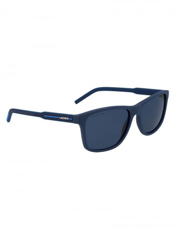 Full Rimmed Modified Rectangular Frame Sunglasses - Lens Size: 56 mm