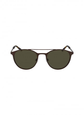 Men's Full Rimmed Round Frame Sunglasses - Lens Size: 52 mm