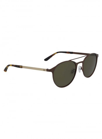 Men's Full Rimmed Round Frame Sunglasses - Lens Size: 52 mm