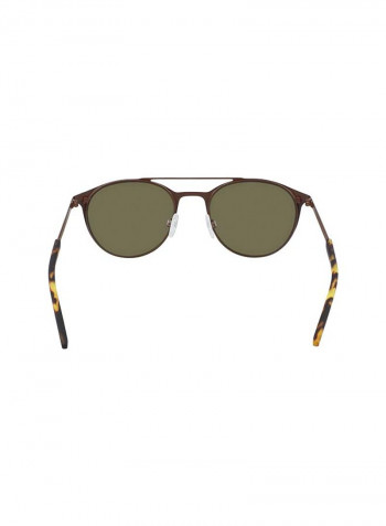 Men's Full Rimmed Round Frame Sunglasses - Lens Size: 52 mm