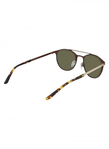 Men's Full Rimmed Round Frame Sunglasses - Lens Size: 52 mm