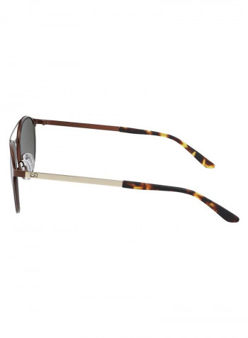 Men's Full Rimmed Round Frame Sunglasses - Lens Size: 52 mm