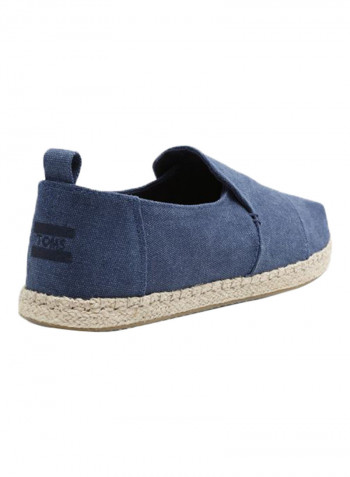 Canvas Slip-On Espadrilles Navy