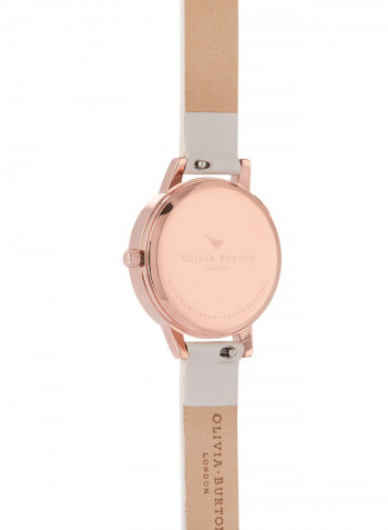 Women's Leather Analog Wrist Watch OB16PP54