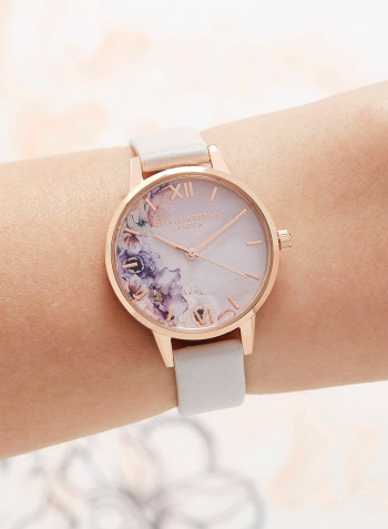 Women's Leather Analog Wrist Watch OB16PP54