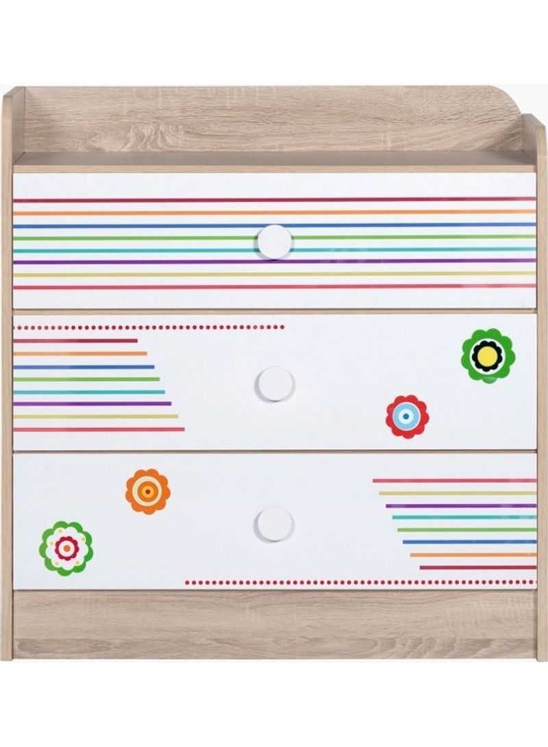 3-Drawer Dresser Multicolour