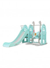 3-In-1 Swing And Slide With Basketball Hooks