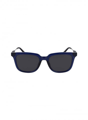 Men's Full Rimmed Modified Rectangular Frame Sunglasses - Lens Size: 52 mm