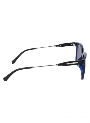 Men's Full Rimmed Modified Rectangular Frame Sunglasses - Lens Size: 52 mm