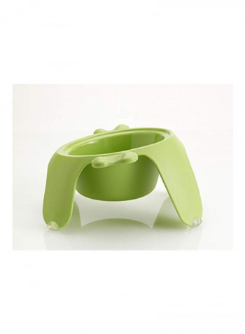 Yoga Raised Pet Bowl Green 9.5x9.5x5inch