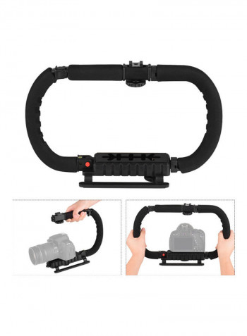 3-Axis Handheld Stabilizers With Telescopic Pole Black