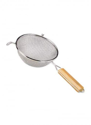 Tinned Steel Strainer Silver/Beige 8inch