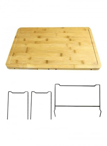 4-Piece Storage Boxes With Cutting Board And Flat Bracket Multicolour