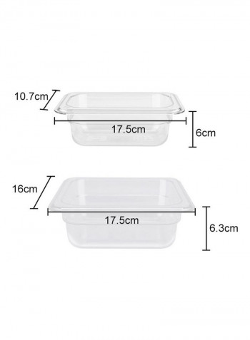 4-Piece Storage Boxes With Cutting Board And Flat Bracket Multicolour