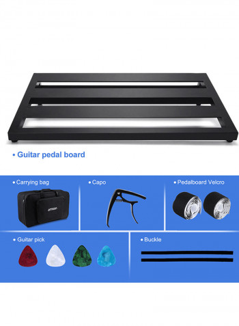 Guitar Effect Pedal Board With Picks And Fixing Tapes