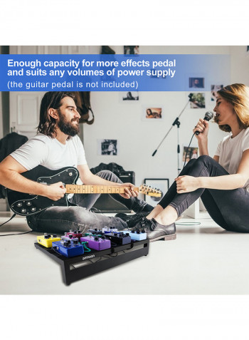 Guitar Effect Pedal Board With Picks And Fixing Tapes