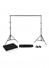 Photography Lighting Kit 2x3meter Black/White/Silver