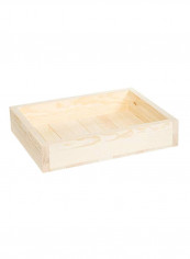 Slat-style Wood Crate Beige reviews Slat-style Wood Crate Beige