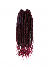 6-Piece Curly hair Extensions Set Black 16inch