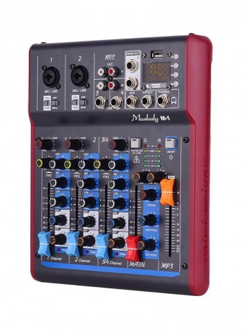 Professional 4 Channel Digital Mixer Mixing Console