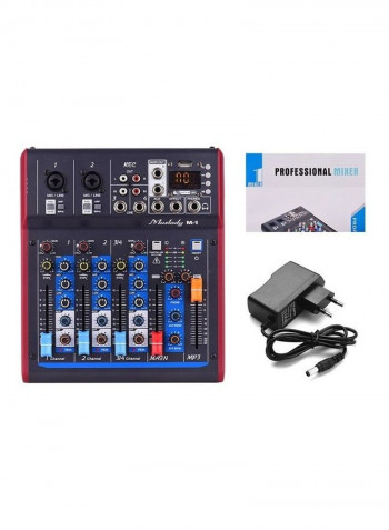 Professional 4 Channel Digital Mixer Mixing Console