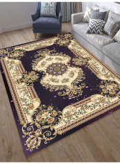 Cloud Star Floral Print Anti-Skidding Mat Multicolour 80(W)x160(L)centimeter