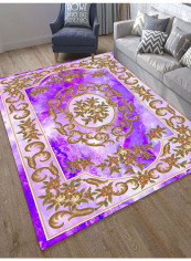 Vintage Floral Print Anti-Skidding Mat Multicolour 80(W)x160(L)centimeter