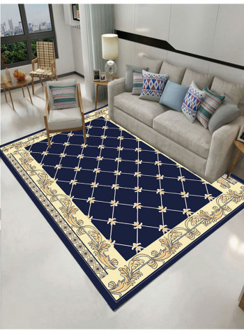 3D Printed Anti-Skidding Fashion Mat Blue 80(W)x160(L)centimeter