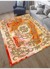 Vintage Floral Print Anti-Skidding Mat Multicolour 80(W)x160(L)centimeter