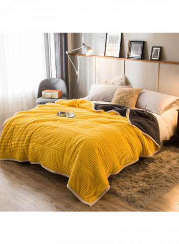 Creative Warm Casual Blanket Cotton Yellow 150x200centimeter