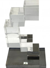 Transparent Crystal Staircase Geometric Ornament Clear