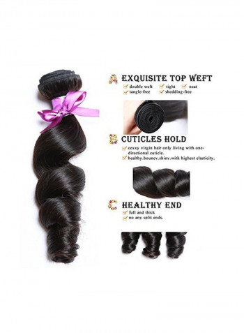 Pack Of 3 8A Brazillian Hair Extensions Black