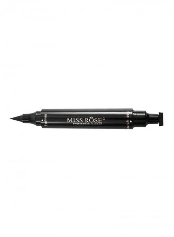 2-Piece Liquid Eyeliner Pen Set Matte Black