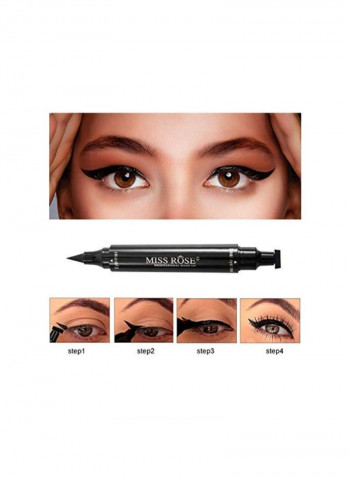 2-Piece Liquid Eyeliner Pen Set Matte Black