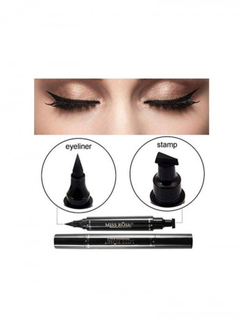 2-Piece Liquid Eyeliner Pen Set Matte Black