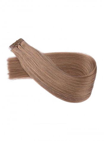 Long Straight Hair Extension Golden Brown